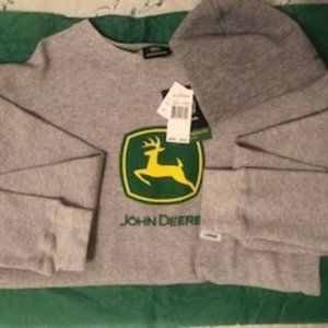 Long Sleeve John Deere Henley with Beanie